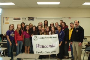 Wauconda High School wins ZONI Sportsmanship Banner