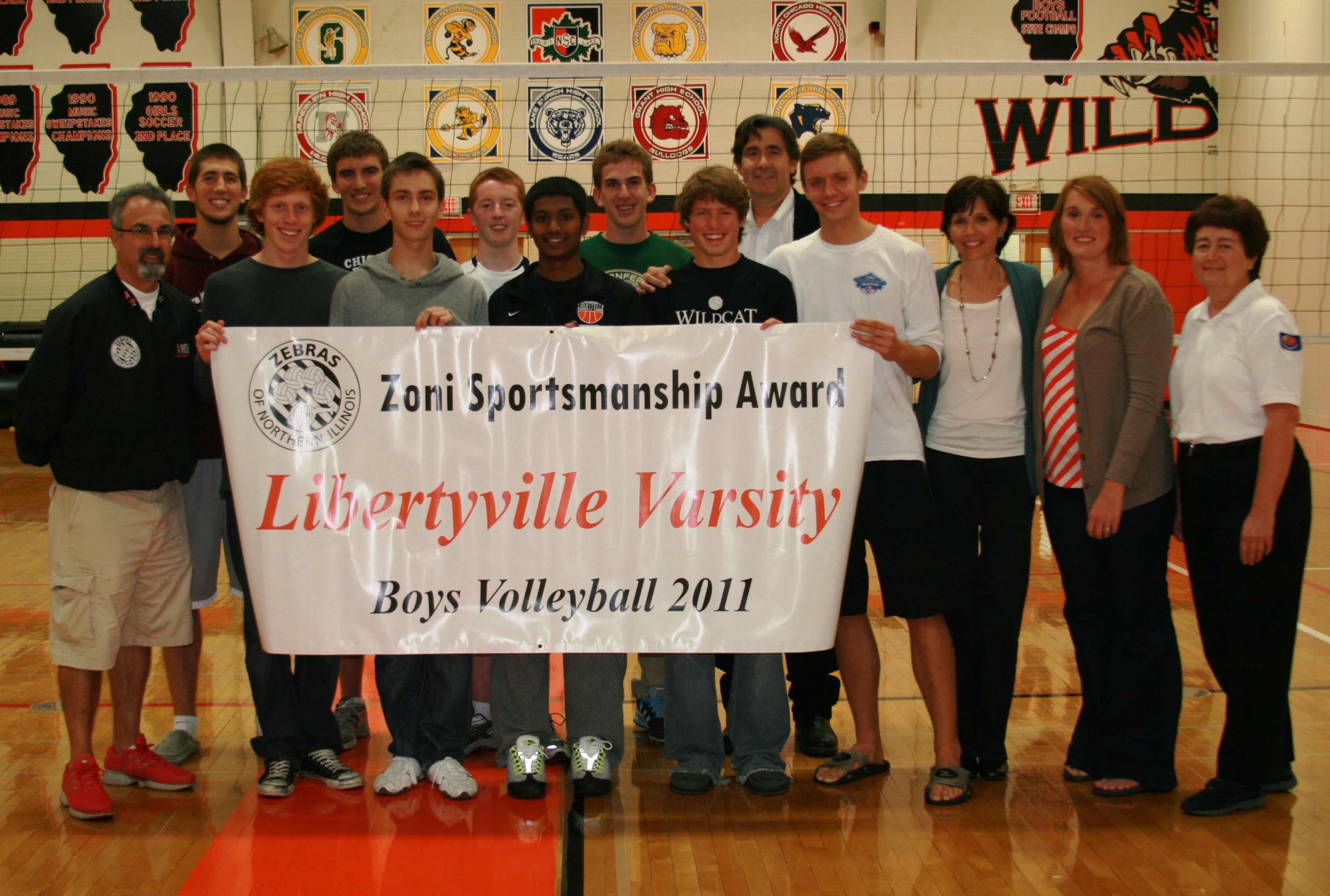 Libertyville Boys win ZONI Sportsmanship Banner